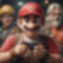 A vibrant collage of iconic Nintendo game characters