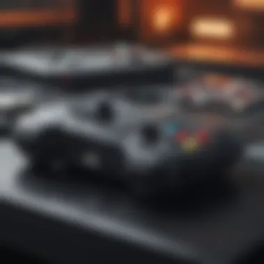 Digital Realms: The Immersion of Modern Gaming A close-up of a gaming console, highlighting the immersive experience of digital gaming.
