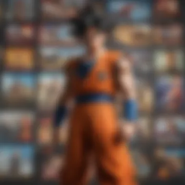 Collage of pivotal Goku games released on Nintendo platforms