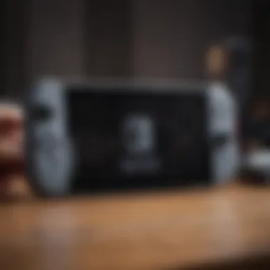 Innovative Nintendo Switch console with Hollow Knight displayed