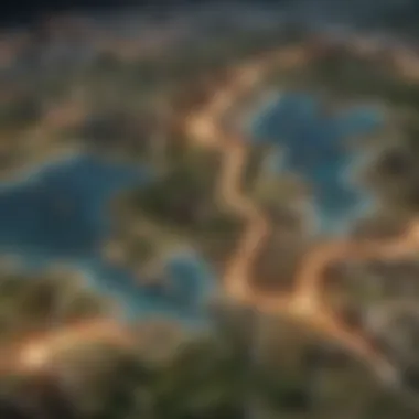 Strategic Map Exploration in Fire Emblem An overview of a strategic map from the Fire Emblem game