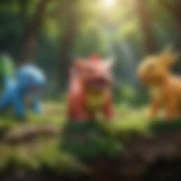 Collage of Pixelmon evolution stages