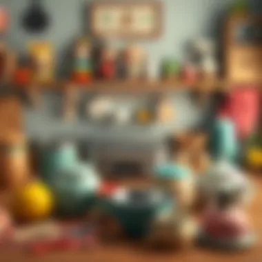 A vibrant array of kitchen items showcasing unique designs