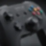 A close-up view of a Game Cube controller