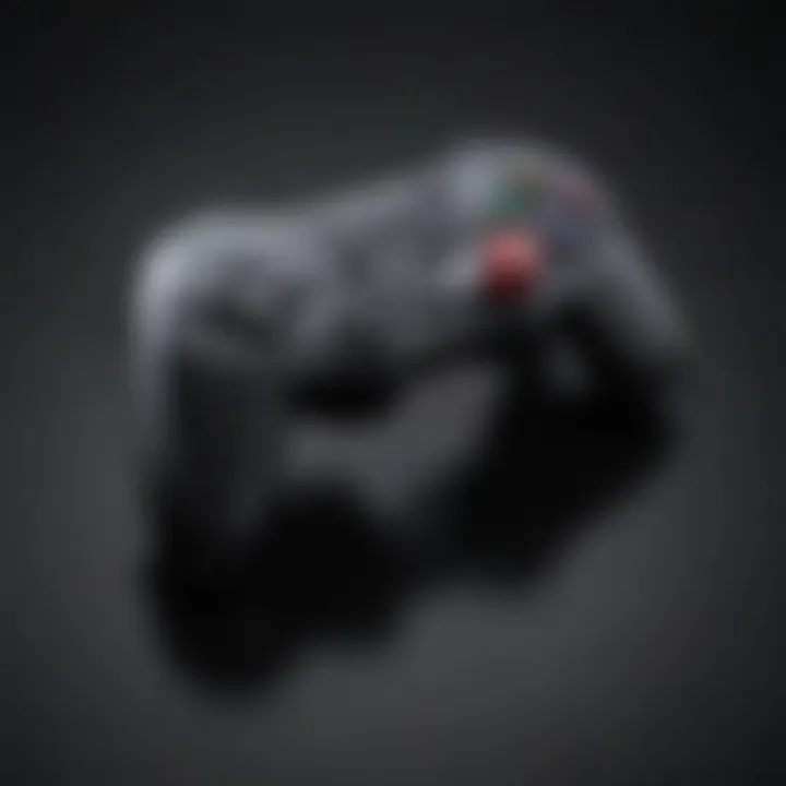 Diagram showcasing the technical specifications of Game Cube controller