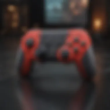 Nintendo Switch with connected Game Cube controller