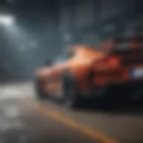 Gameplay action shot showcasing vehicle dynamics