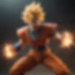Iconic Dragon Ball Zed character in a dynamic pose showcasing energy blast