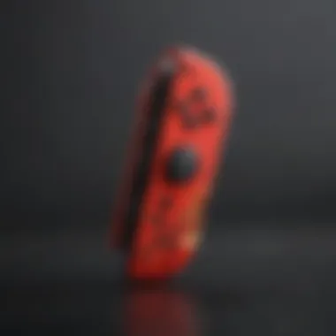 Customized Joy-Con skins on a gaming console