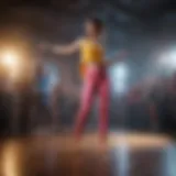 A vibrant scene from a Just Dance session showcasing players immersed in the game.