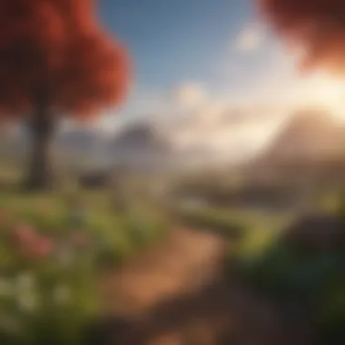 Stunning Kirby Landscape Stunning visual landscape of a Kirby level