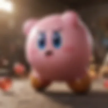 Kirby's Unique Gameplay Mechanics in Action Gameplay screenshot highlighting Kirby's abilities
