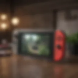Latest Nintendo model showcasing its sleek design and vibrant display.