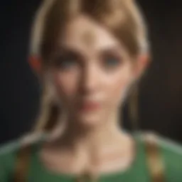 Artistic representation of Zelda characters on DSi