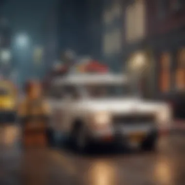 LEGO Ghostbusters Characters and Vehicles Montage A colorful montage of LEGO Ghostbusters characters and vehicles.