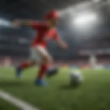 Dynamic Gameplay in Mario Soccer Gameplay mechanics showcasing a dynamic soccer match