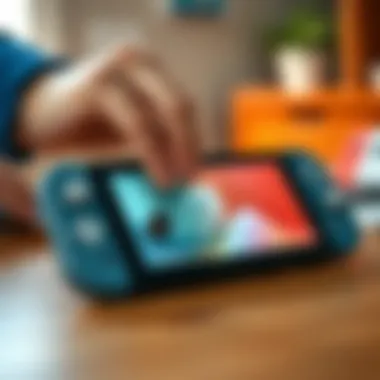 Installation process of micro SD card in Nintendo Switch Lite