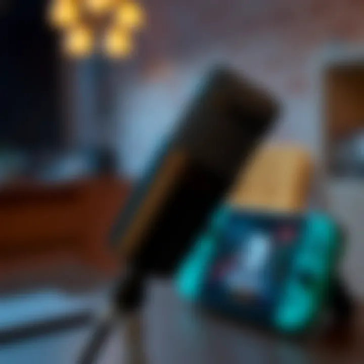 Microphone Features and Compatibility Illustration of microphone features and compatibility