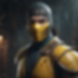An iconic character from Mortal Kombat