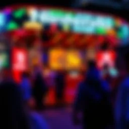 A vibrant scene showcasing the latest Nintendo game launch event