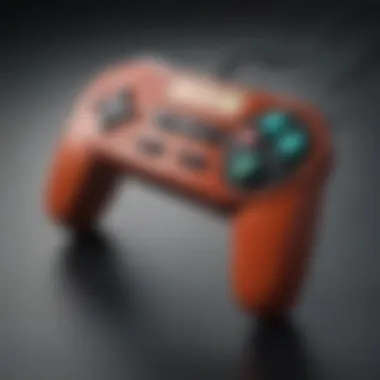 Artistic rendition of a retro-themed Nintendo game controller