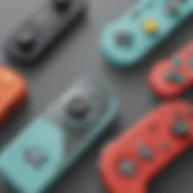 Comparison of different materials used in Nintendo Switch Lite analog stick covers, highlighting durability and grip.