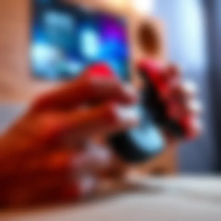 Enhancing Gaming Comfort Comfortable grip joystick covers in use