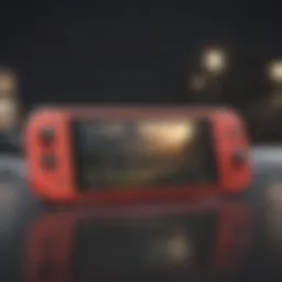 Stylish view of the Nintendo Switch Lite showcasing its sleek design