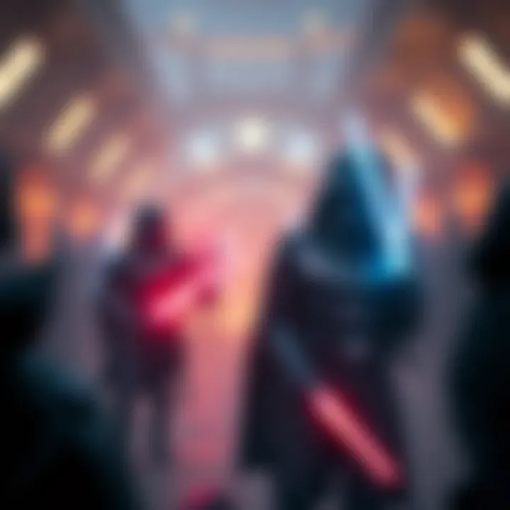 An illustration showcasing the narrative depth of the Star Wars saga