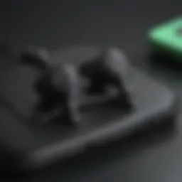 Close-up of Nintendo Switch wireless earbuds showcasing sleek design