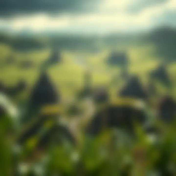 The Diverse Landscapes of Hyrule: A Visual Journey A serene landscape of Hyrule showcasing its diverse environments