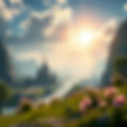 Scenic landscape from Octopath Traveler