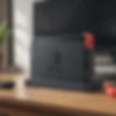 Functionality of the Nintendo Switch Docking Station The Nintendo Switch docking station connected to a TV, illustrating its functionality in enhancing gameplay.
