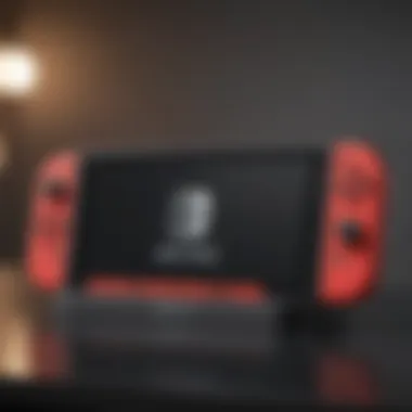 Technical Specifications of the Nintendo Switch Docking Station Technical specifications of the Nintendo Switch docking station displayed on a digital screen.