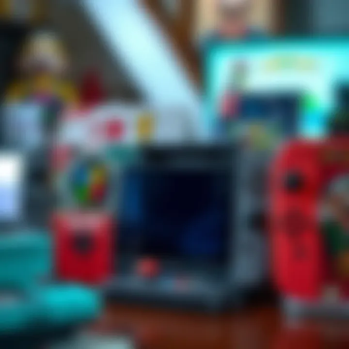 Variety of Age-Appropriate Nintendo Games Assortment of age-appropriate Nintendo game titles