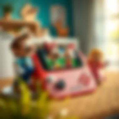 Engaging Characters in Nintendo Games Colorful game console with joyful characters