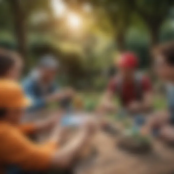 A community event within the Pixelmon app, depicting players collaborating and engaging.