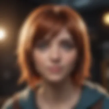 Artistic representation of Sally Face's unique style