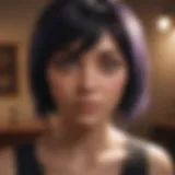 Sally Face character in a dimly lit room