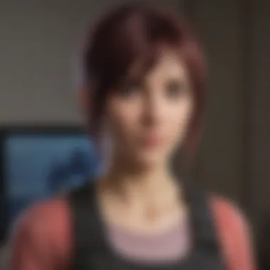 Sally Face on Nintendo Switch Console Nintendo Switch console with Sally Face displayed