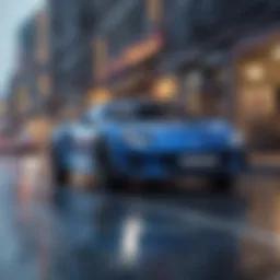 Dynamic Blue Blur in Action