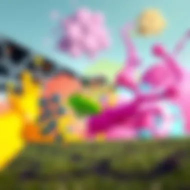 Vibrant Splatoon 2 gameplay showcasing colorful ink battles