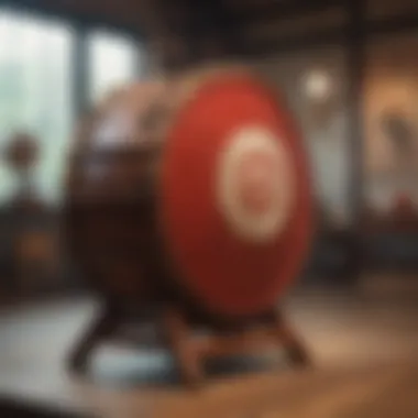 Cultural Significance of Taiko Drumming An artistic depiction of traditional Taiko drums, emphasizing their cultural essence.