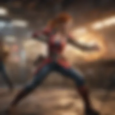 Dynamic Action in Fighting Games Dynamic action scene from a popular fighting game