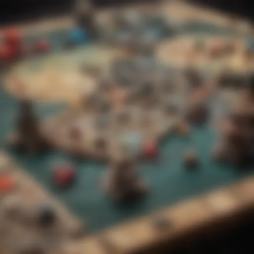 Enthralling board game setup