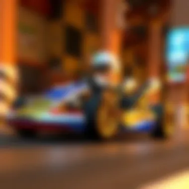 A sleek kart designed for speed