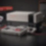 Classic NES console with controllers