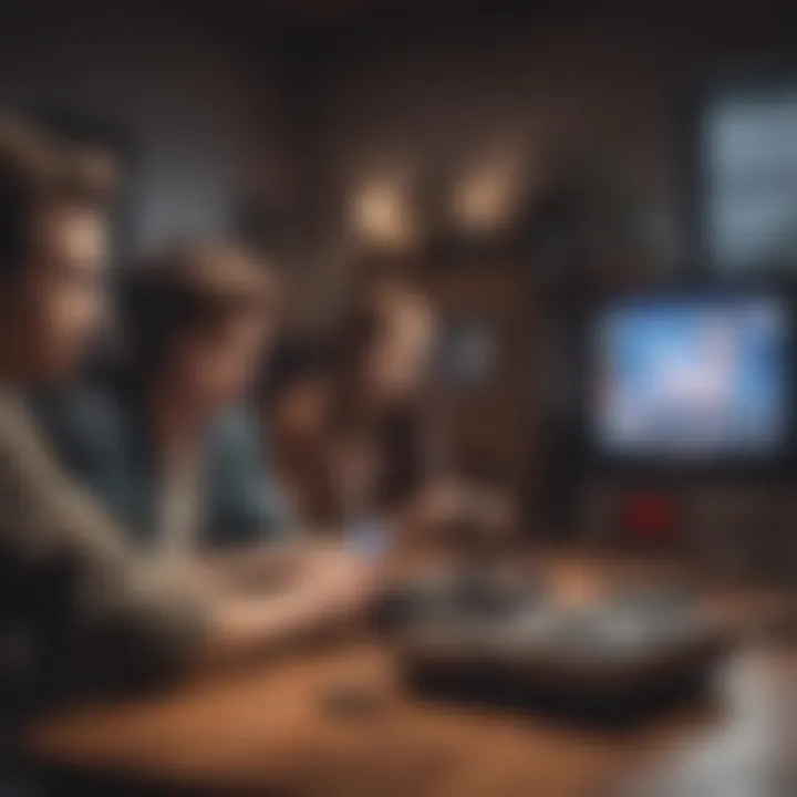 Users enjoying a retro gaming session