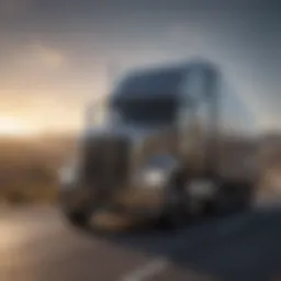 Realistic truck driving simulation environment