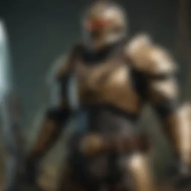 New Armor and Weapons A display of new armor sets and weapons unlocked through the DLC.